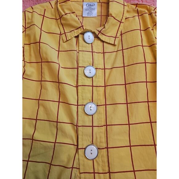 Official Disney Woody Toy Story Costume Shirt Yellow Unisex Kids Size 5/6 - Picture 8 of 9